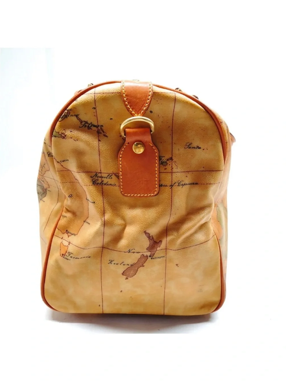 Vintage Alviero Martini 1ª Classe Geo Map Boston Duffle Bag